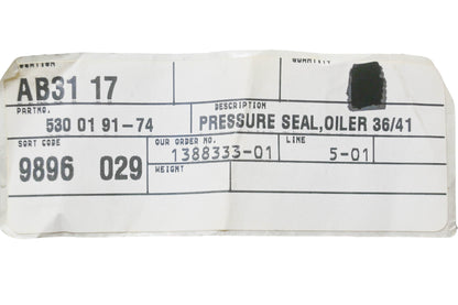 New OEM Husqvarna 530 01 91-74, 530019174 Oiler Pressure Seal NOS