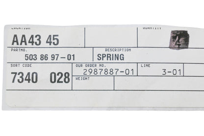 New OEM Husqvarna 503 86 97-01, 503869701 Spring NOS