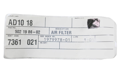 New OEM Husqvarna 502 19 86-02, 502198602 Air Filter NOS