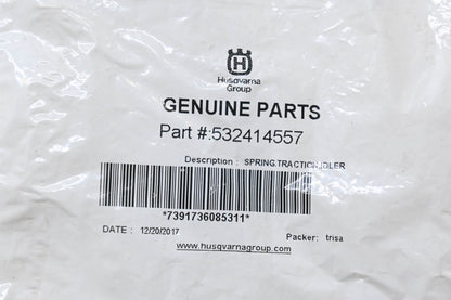 New OEM Husqvarna 532414557 Idler Traction Spring NOS
