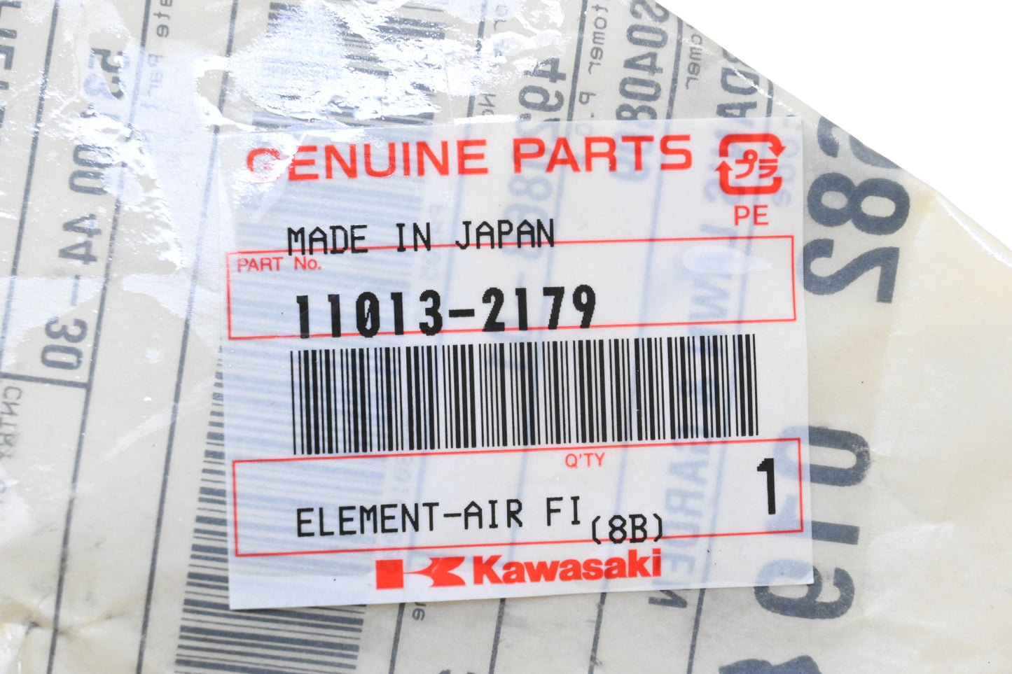New OEM Kawasaki 11013-2179, 531 00 44-30, 531004430 Air Filter Element NOS