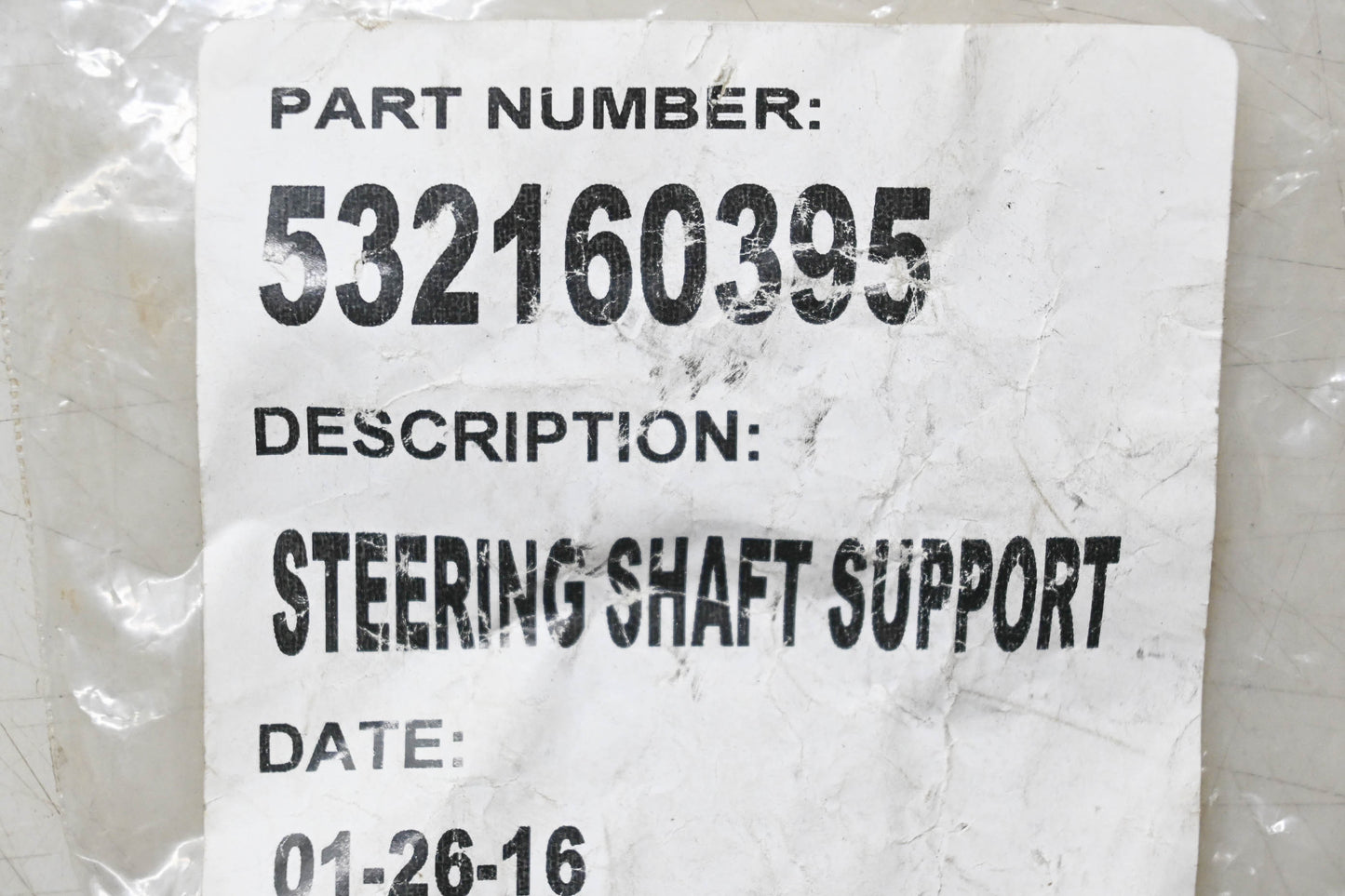 New OEM Husqvarna 532160395 Steering Shaft Support NOS