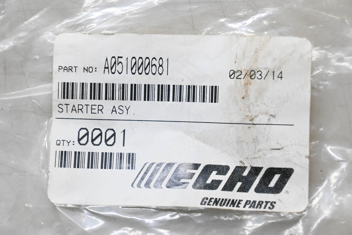 New OEM Echo A051000681 Starter Assembly NOS