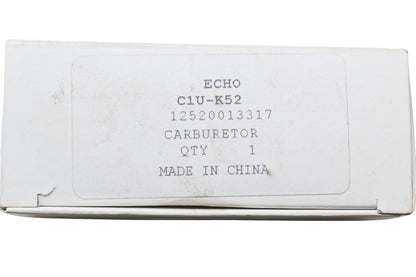 New OEM Echo 12520013317, C1U-K52 Carburetor NOS