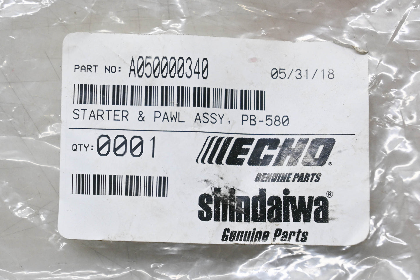 Shindaiwa A050000340 Starter & Pawl Assembly NOS
