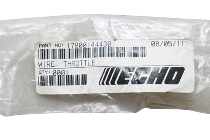 New OEM Echo 17800144430 Throttle Wire NOS