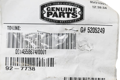 Toro 92-7738 Wheel Brake Cable NOS