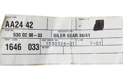 New OEM Husqvarna 530 02 98-33, 530029833 Oiler Gears Qty 2 NOS