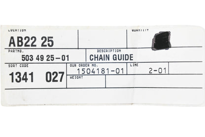 New OEM Husqvarna 503 49 25-01, 503492501 Chain Guide NOS