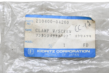 Kioritz Corporation 210400-04260, 21040004260 Clamp & Screw NOS