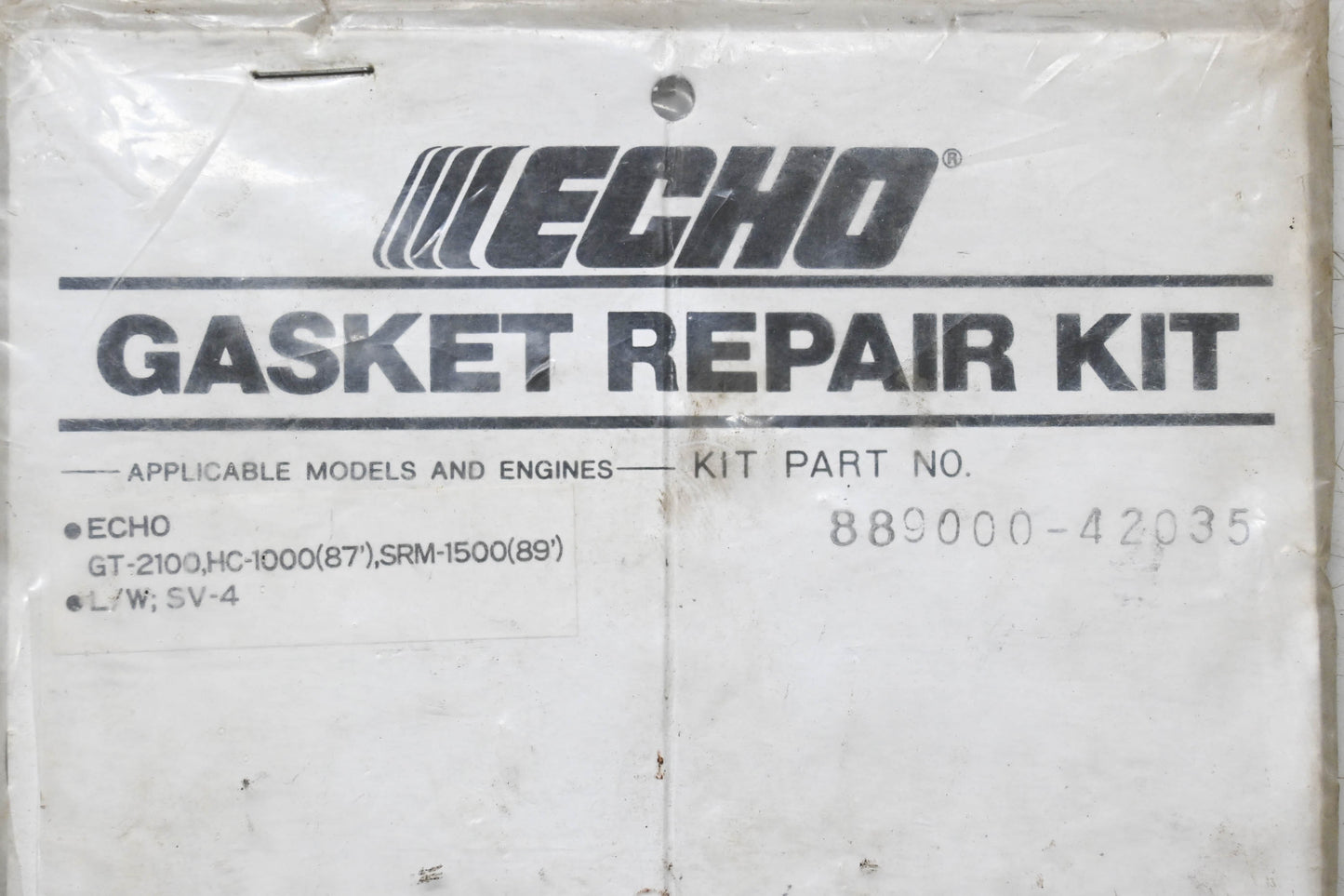 New OEM Echo 889000-42035, GT-2100, HC-1000 Gasket Repair Kit NOS