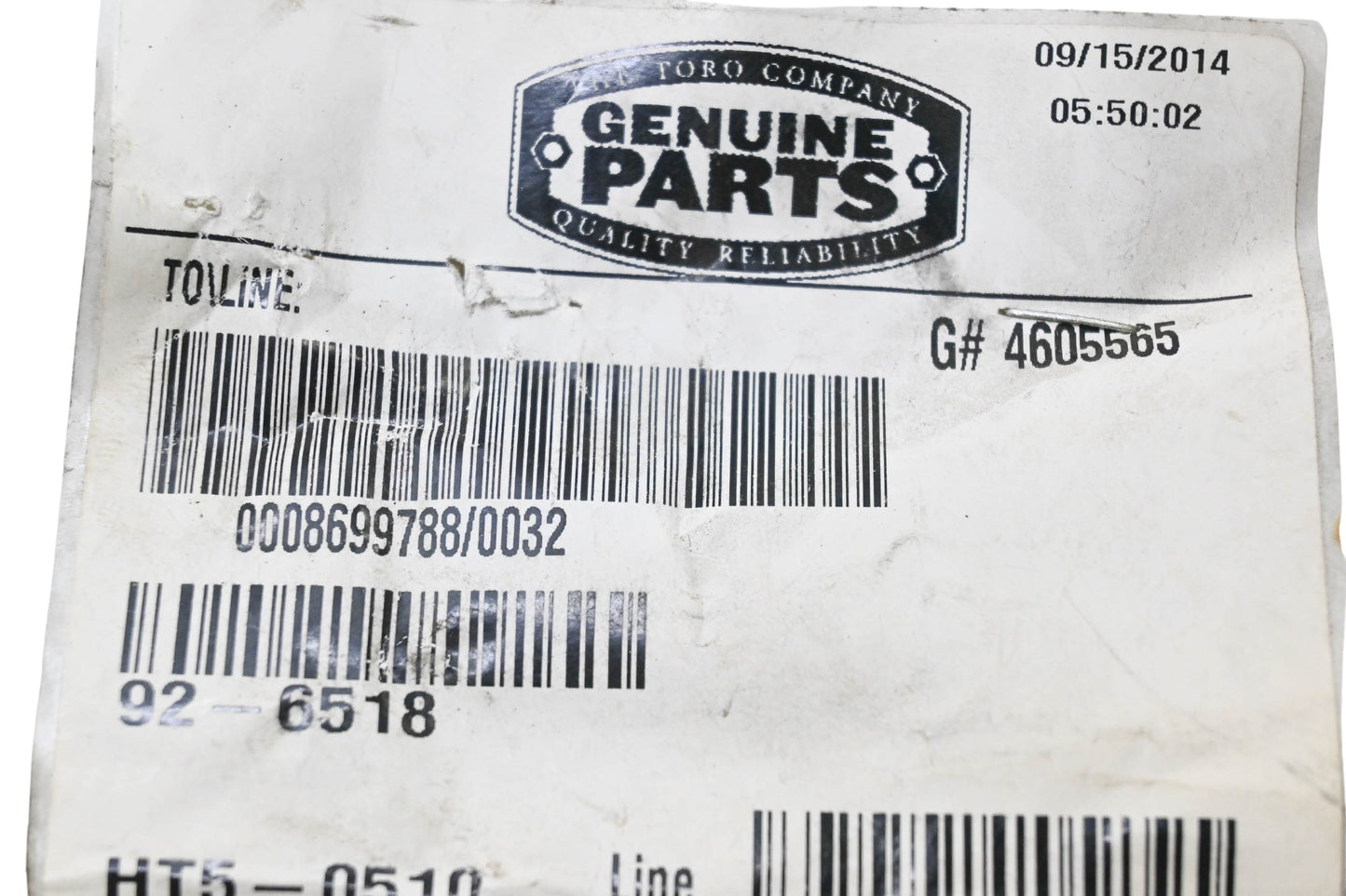 Toro 92-6518 Traction Cable Assembly NOS