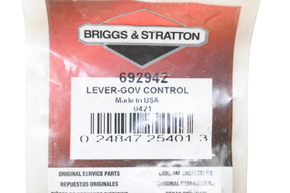 New OEM Briggs & Stratton 692942 Governor Control Lever NOS