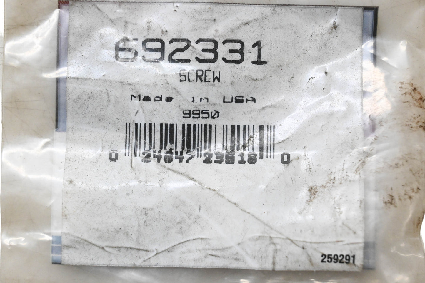 New OEM Briggs & Stratton 692331 Screw NOS