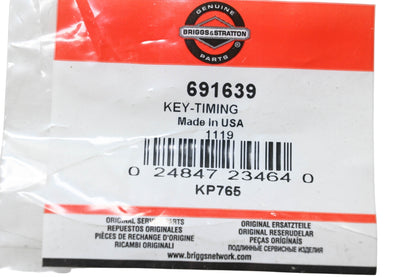 New OEM Briggs & Stratton 691639 Timing Key NOS