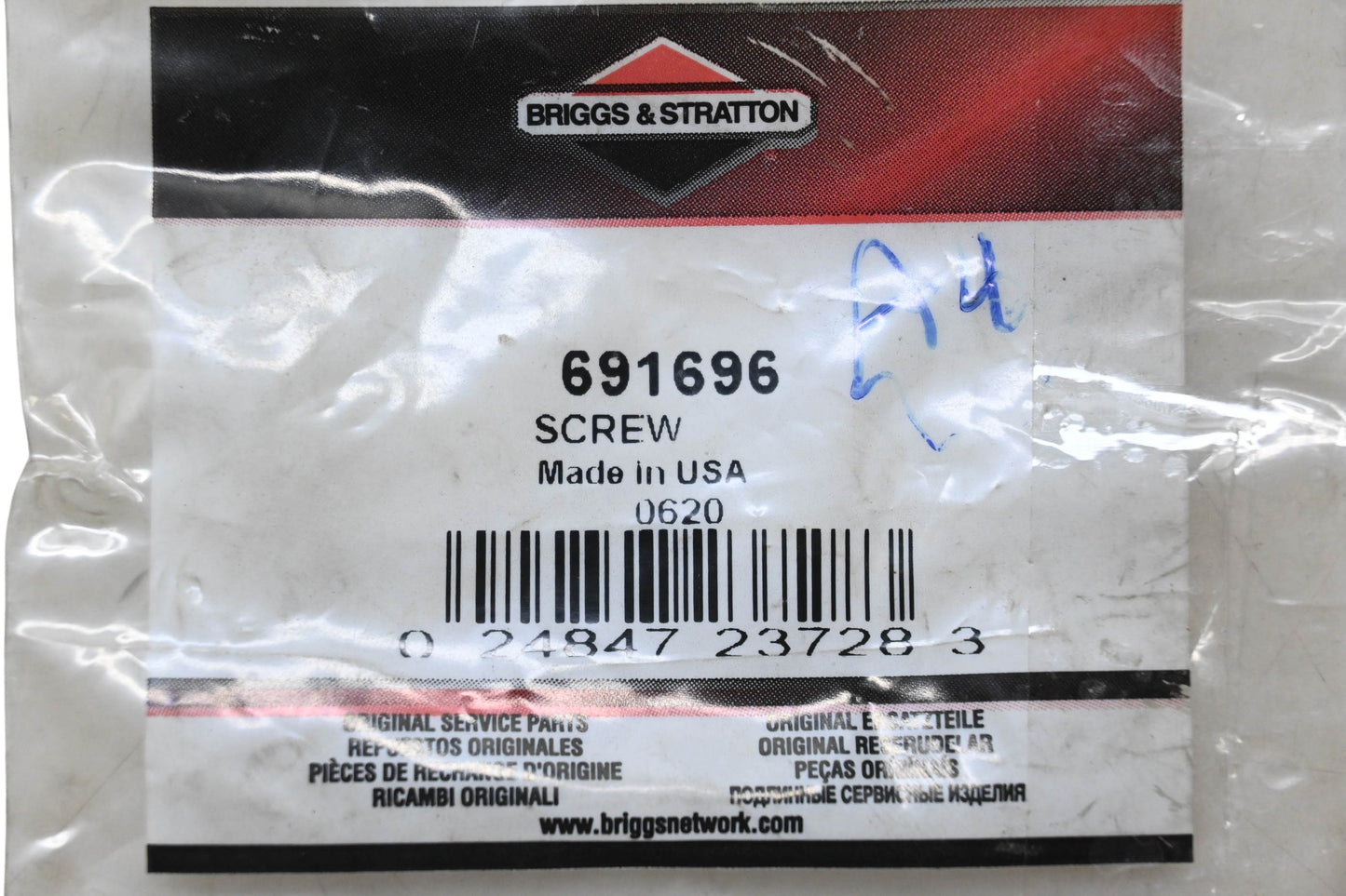 New OEM Briggs & Stratton 691696 Screw NOS