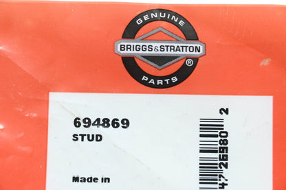New OEM Briggs & Stratton 694869 Stud NOS