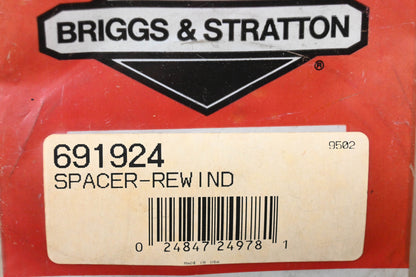 New OEM Briggs & Stratton 691924 Rewind Spacer NOS