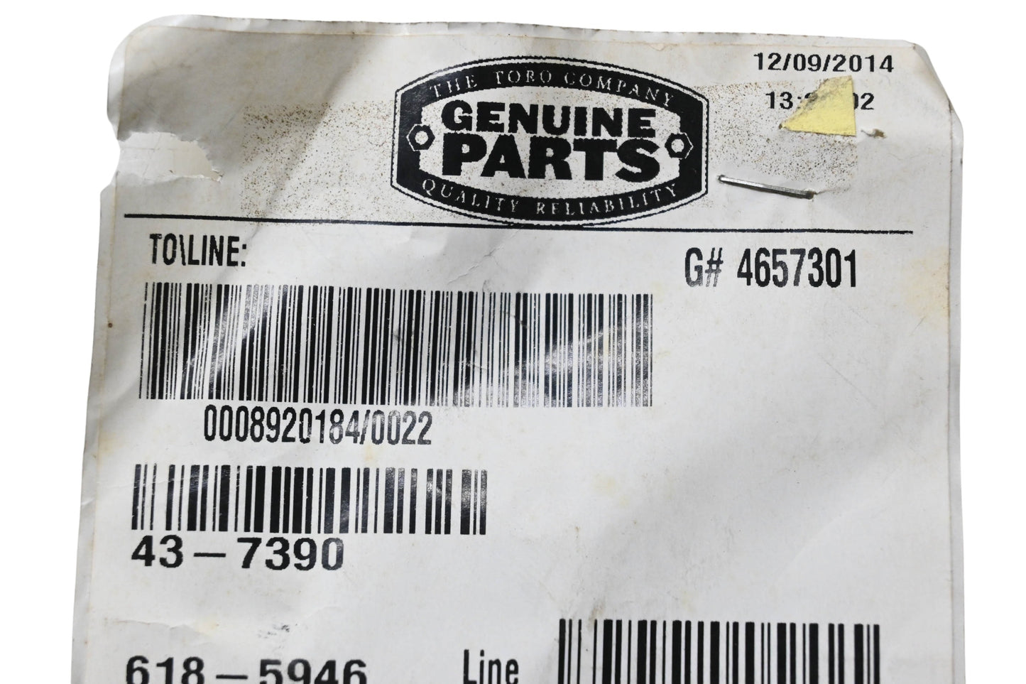 Toro 43-7390 Wire Harness Assembly NOS