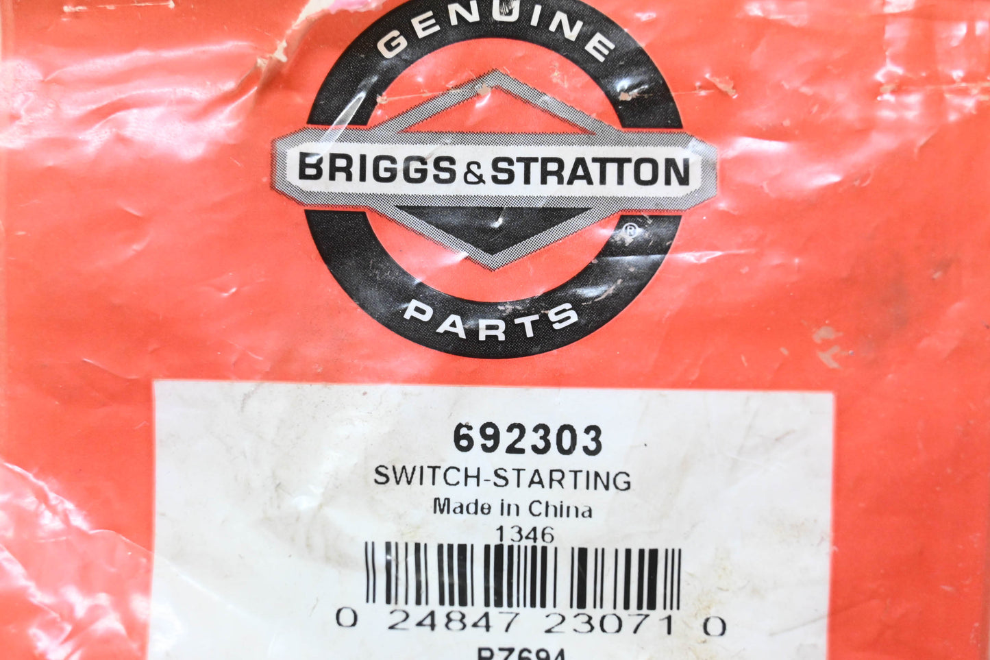 New OEM Briggs & Stratton 692303 Starting Switch NOS