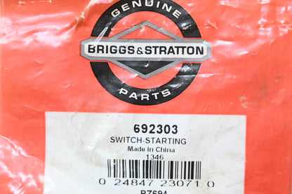 New OEM Briggs & Stratton 692303 Starting Switch NOS