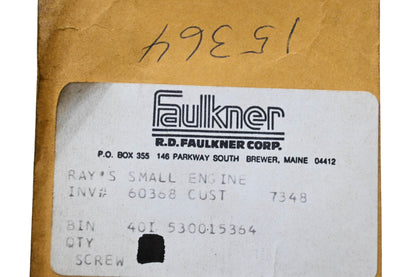 Poulan 15364, 530015364 Screw NOS