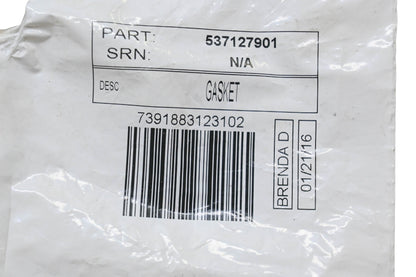 New OEM Husqvarna 537127901 Gasket NOS