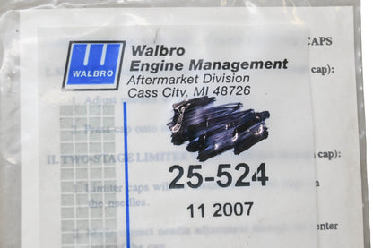 Walbro 25-524 Limiter Cap NOS