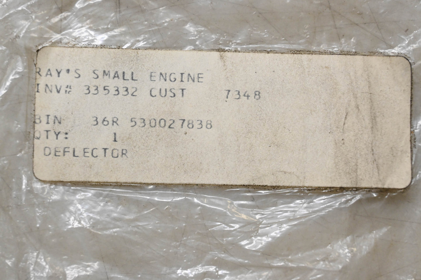 New OEM Husqvarna 530027838 Deflector NOS