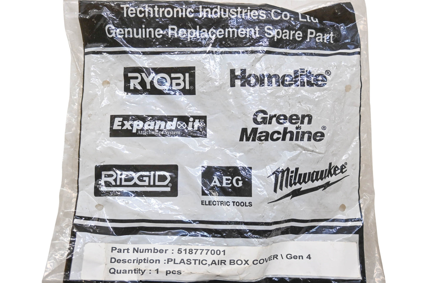Techtronic Industries 518777001 Airbox Cover NOS