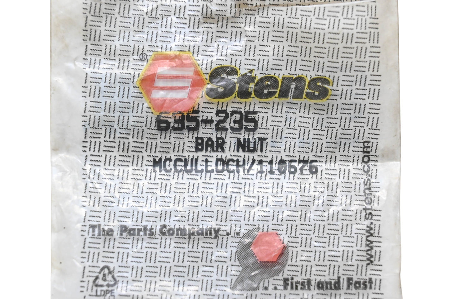 Stens 635-235, 110676 Bar Nut NOS