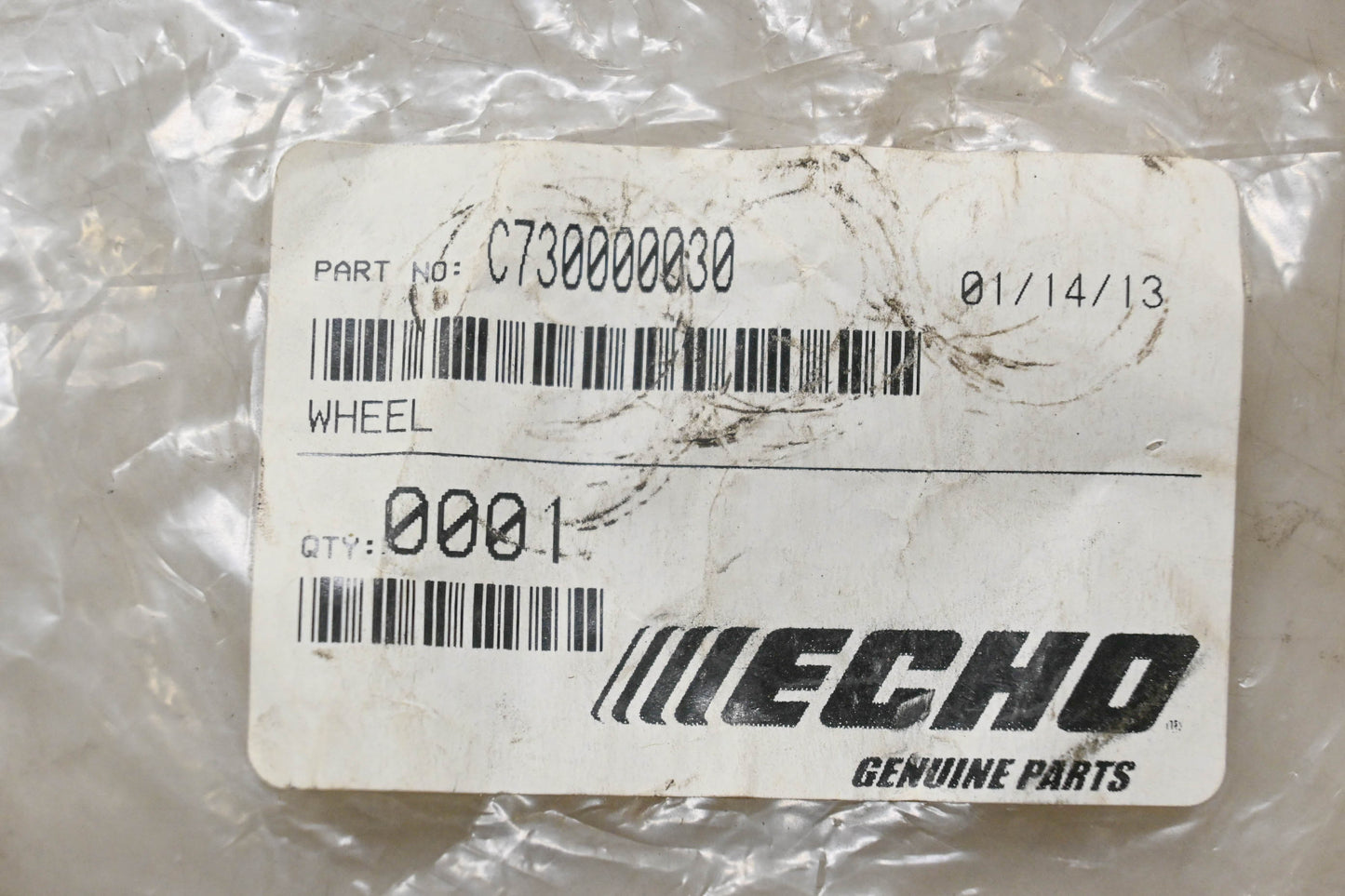 New OEM Echo C730000030 Wheel NOS