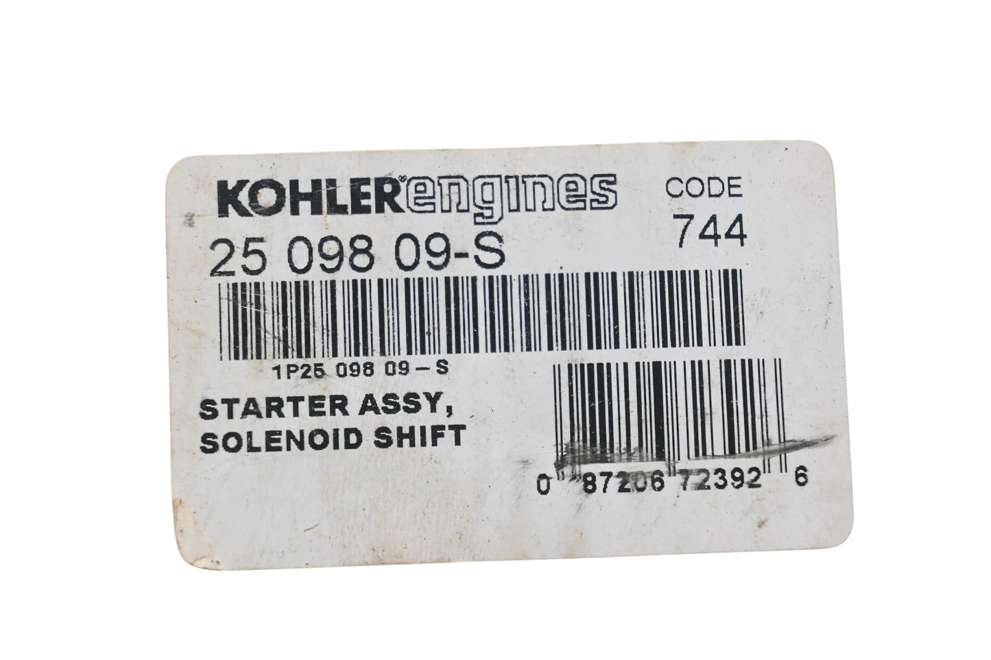 Kohler 25 098 09-S Starter