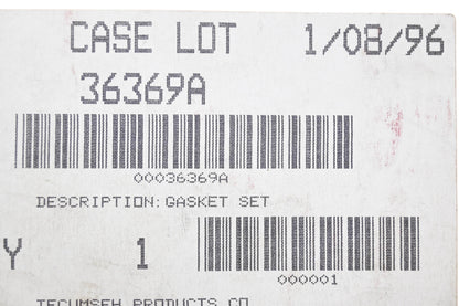 New OEM Tecumseh 36369A Gasket Kit NOS