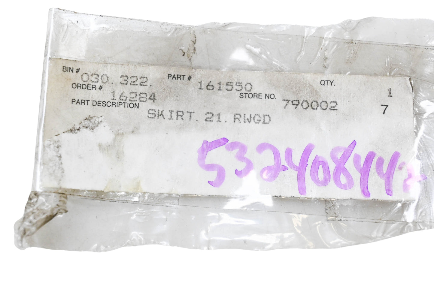 New OEM Husqvarna 532408442, 161550 Rear Deck Skirt NOS