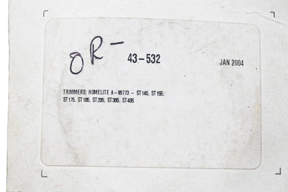 Herr 43-532 Rewind Starter Spring NOS