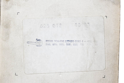 Herr 625-012, 177220 02836 4 Rewind Starter Spring NOS