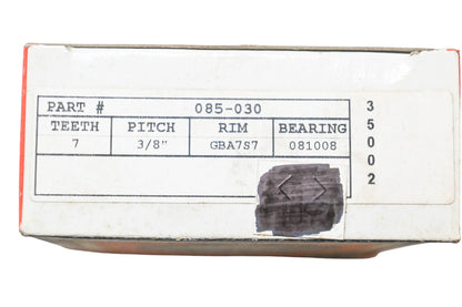 GB 085-030 Professional Center Drive Chain Saw Sprocket NOS
