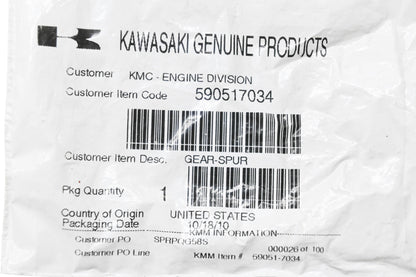 New OEM Kawasaki 590517034 Spur Gear NOS