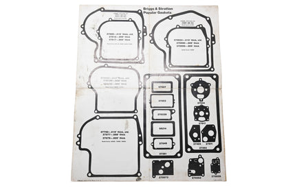 OEM Briggs & Stratton MS-5437 Popular Gaskets Guide Poster