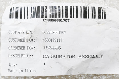 Ryobi 099958001707 Carburetor NOS