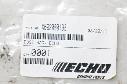 New OEM Echo X692000190 Dust Bag NOS