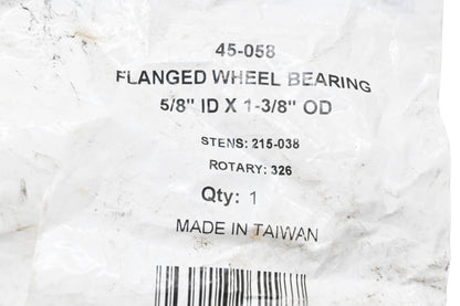 Oregon 45-058, 215-038 Flanged Wheel Bearing NOS