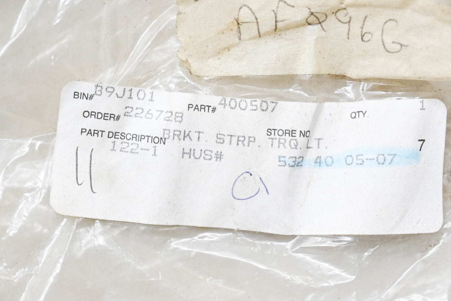 New OEM Husqvarna 532 40 05-07, 532400507, 400507 Bracket NOS