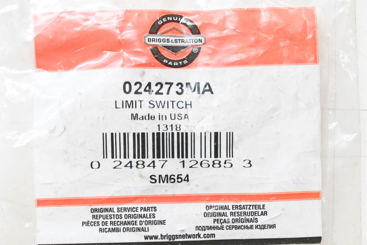 New OEM Briggs & Stratton 024273MA Limit Switch NOS