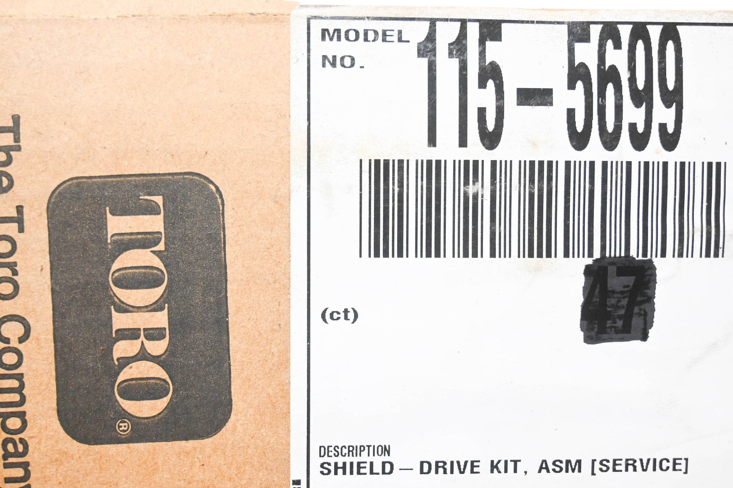 Toro 115-5699 Shield Drive Kit NOS
