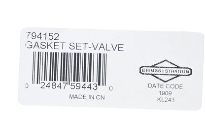 New OEM Briggs & Stratton 794152 Valve Gasket Kit NOS