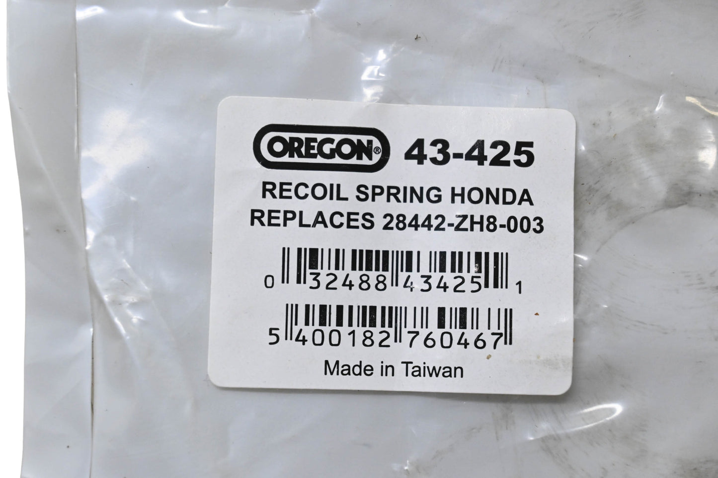 Oregon 43-425, 28442-ZH8-003 Recoil Spring NOS