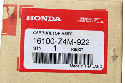 New OEM Honda 16100-Z4M-922 Carburetor Assembly NOS
