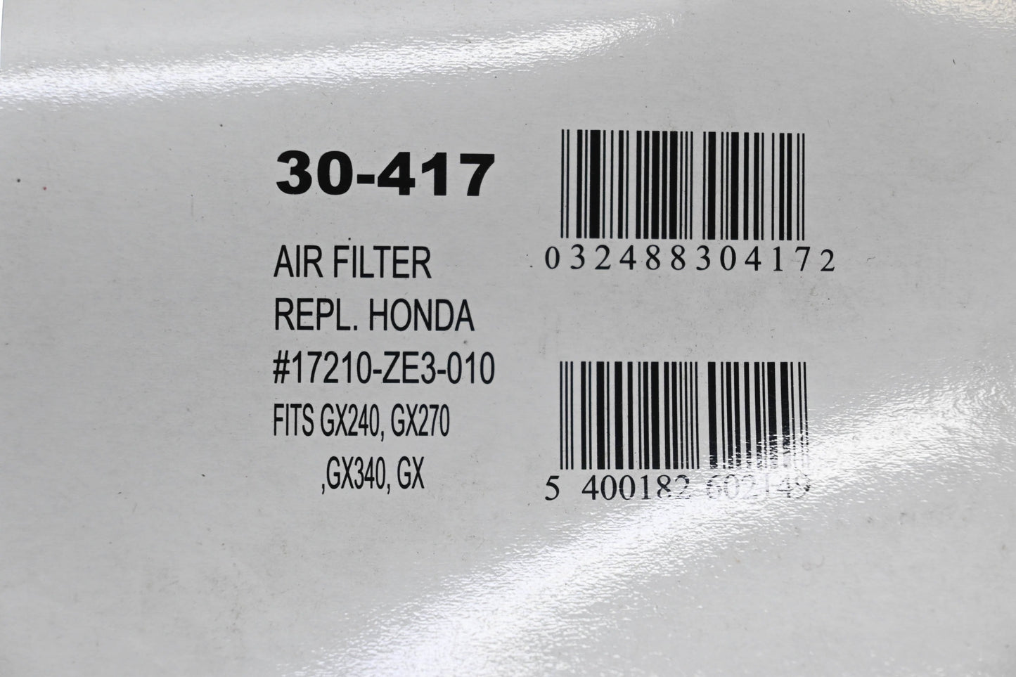 Oregon 30-417, 17210-ZE3-010 Air Filter NOS